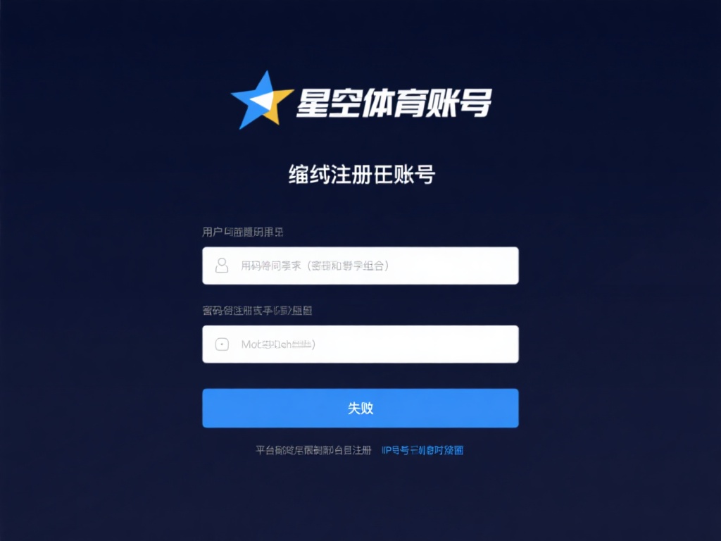 在尝试注册星空体育账号时，失败的原因可能多种多样。